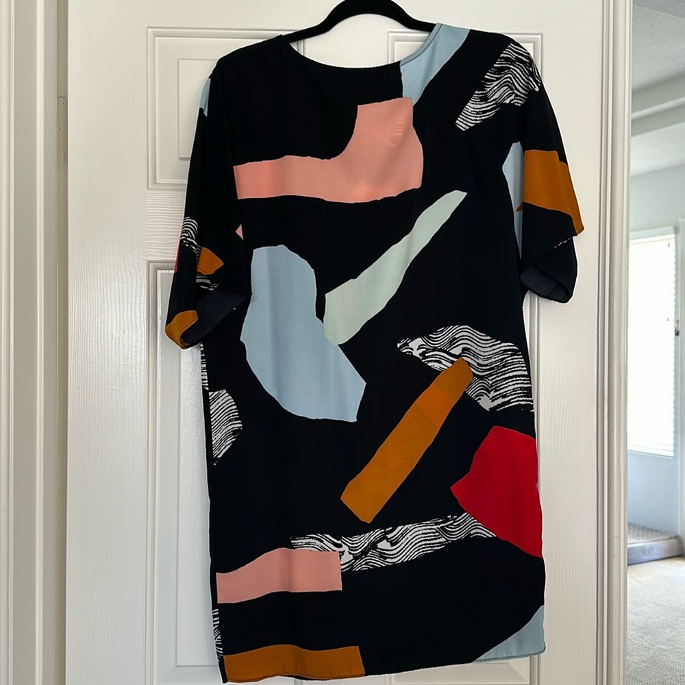 Bar III midi abstract dress